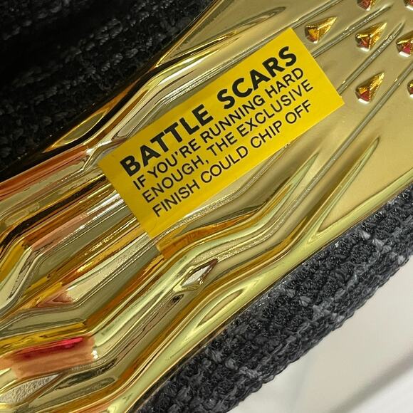 Under Armour Hovr Sprint Pro 3 Mens Size 5 Black Gold Cleats NEW Spikes Track - Picture 5 of 7